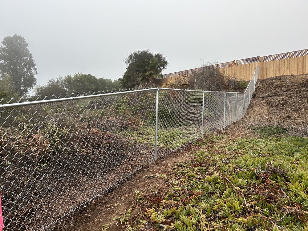 ChainLink Fence up hill in San Diego 