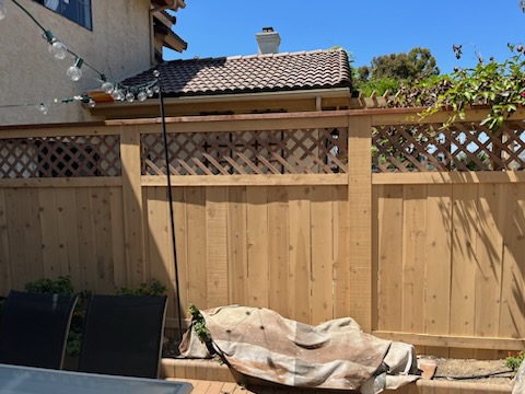 tall wooden fence in san diego