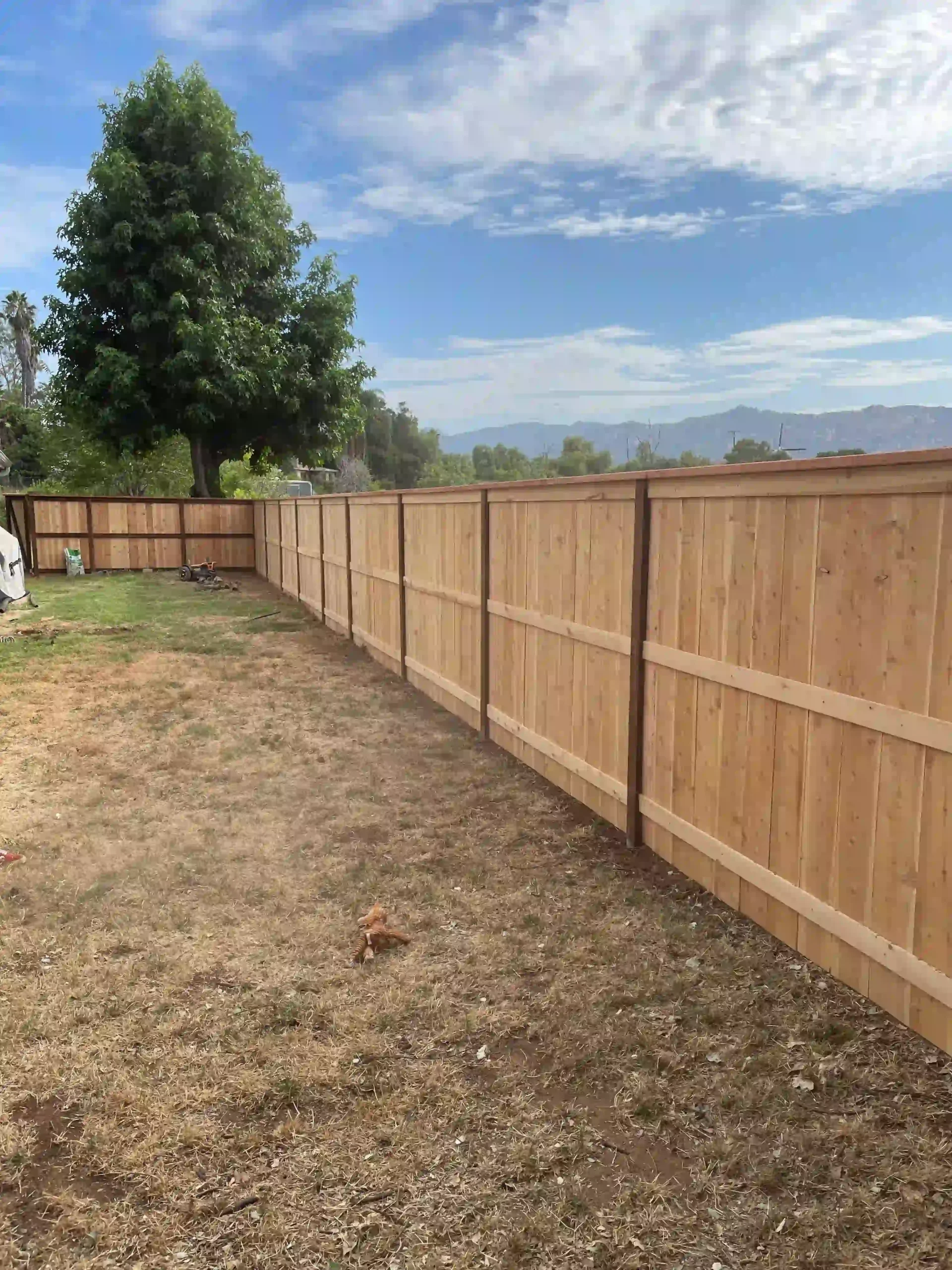 New cedar fence in poway ca
